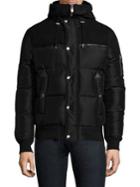 The Kooples Leather-trim Puffer Jacket