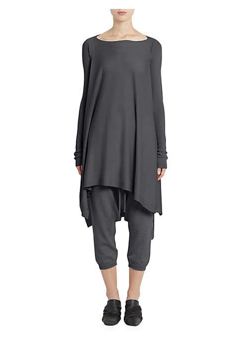 Rick Owens Cashmere Convertible Poncho Top