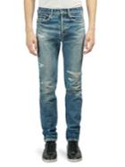 Saint Laurent Distressed Straight Jeans