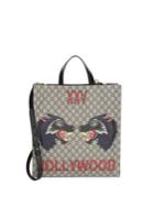 Gucci Wolf Logo Detachable Strap Shopper Bag
