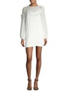 Bcbgmaxazria Long-sleeve Ruffle Dress