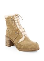 Tabitha Simmons Leo Shearling-lined Suede Booties