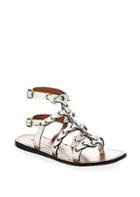Coach Gladiator Chain Link Leather Sandals