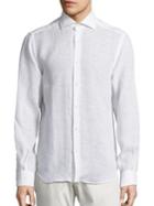 Saks Fifth Avenue Collection Solid Linen Shirt
