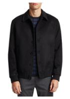 Saks Fifth Avenue Collection Wool Silk Bomber Jacket