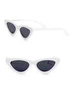 Le Specs Luxe Adam Selman X Le Spec Luxe The Last Lolita White Sunglasses