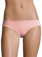 Onia Lily Striped Seersucker Bikini Bottom