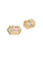 Shana Gulati Neora 18k Gold, Diamond & Vermeil Stud Earrings