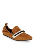 Lanvin Smooth Suede Moccasins