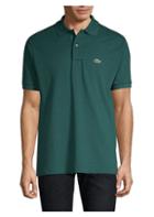 Lacoste Solid Logo-embroidered Polo