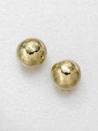 Ippolita Glamazon 18k Yellow Gold Pin Ball Button Earrings