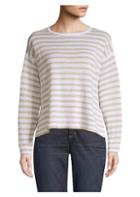 Eileen Fisher Striped Organic Linen Sweater