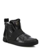 Diesel Nentish Strap Leather Sneakers