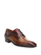 Saks Fifth Avenue Savall Tabaco Leather Oxfords