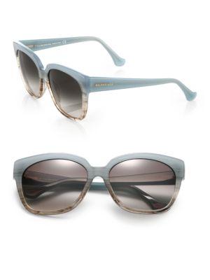 Balenciaga 59mm Ombre Square Sunglasses