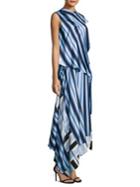 Diane Von Furstenberg Striped Silk Dress