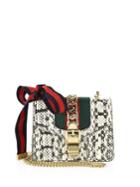 Gucci Sylvie Snakeskin Mini Chain Shoulder Bag