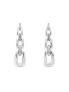 David Yurman Diamonds & Sterling Silver Convertible Chain Drop Earrings