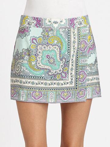 Nanette Lepore Paisley Skort