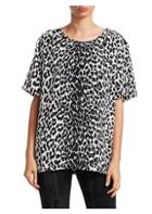 Givenchy Silk Leopard Print Top