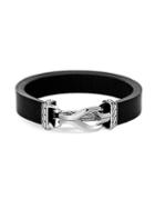 John Hardy Classic Chain Leather Bracelet