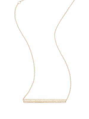 Melissa Kaye Ellie Diamond & 18k Yellow Gold Reversible Necklace