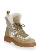 Moncler Sparkle Suede & Shearling Winter Boots