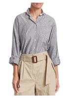 Brunello Cucinelli Oversize Striped Button-down Shirt