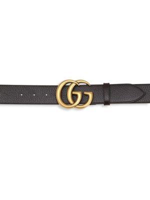 Gucci Dual Buckle Leather Belt