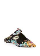 Alexandre Birman Knotted Floral Flat Mules