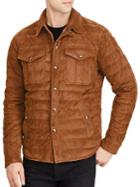 Polo Ralph Lauren Suede Down Quilted Jacket