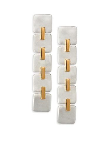 Kantis Fine Building Blocks Two-tone Earrings