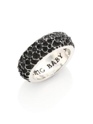 King Baby Studio Sterling Silver Lava Rock Textured Band Ring