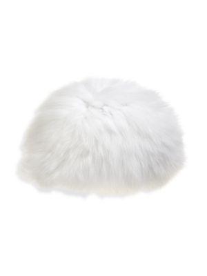 The Fur Salon Knit Fox Fur Hat