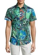 Versace Jeans Abstract Printed Woven Shirt