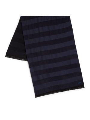 Kenzo Wool-blend Striped Scarf