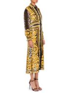 Versace Silk Twill Belted Dress