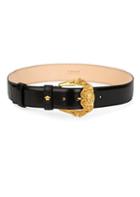 Versace Barocco Buckle Leather Belt