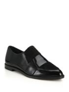 Loeffler Randall Rosa Patent Leather & Calf Hair Loafers