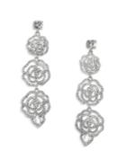 Kate Spade New York Crystal Rose Linear Drop Earrings