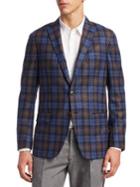Saks Fifth Avenue Collection Plaid Jacket