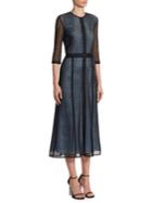 Victoria Beckham Paneled Midi Dress