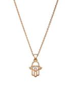 Chopard Happy Diamonds Hamsa Hand Diamond & 18k Rose Gold Pendant Necklace