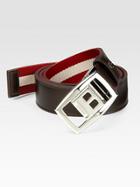Bally Reversible Leather-to-canvas Belt