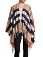 Burberry Charlotte Check Wool Cape