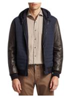 Saks Fifth Avenue Collection Hooded Quit Jacket