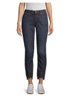 Eileen Fisher Slim-fit Ankle Raw Edge Slit Jeans