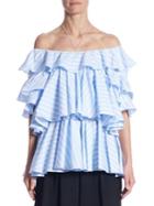 Tome Tiered Off-the-shoulder Top