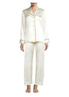 Ginia Fleurette Bride Silk Pajama Top And Pants