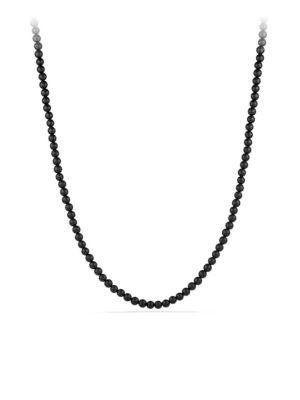 David Yurman Spiritual Bead Black Onyx Necklace